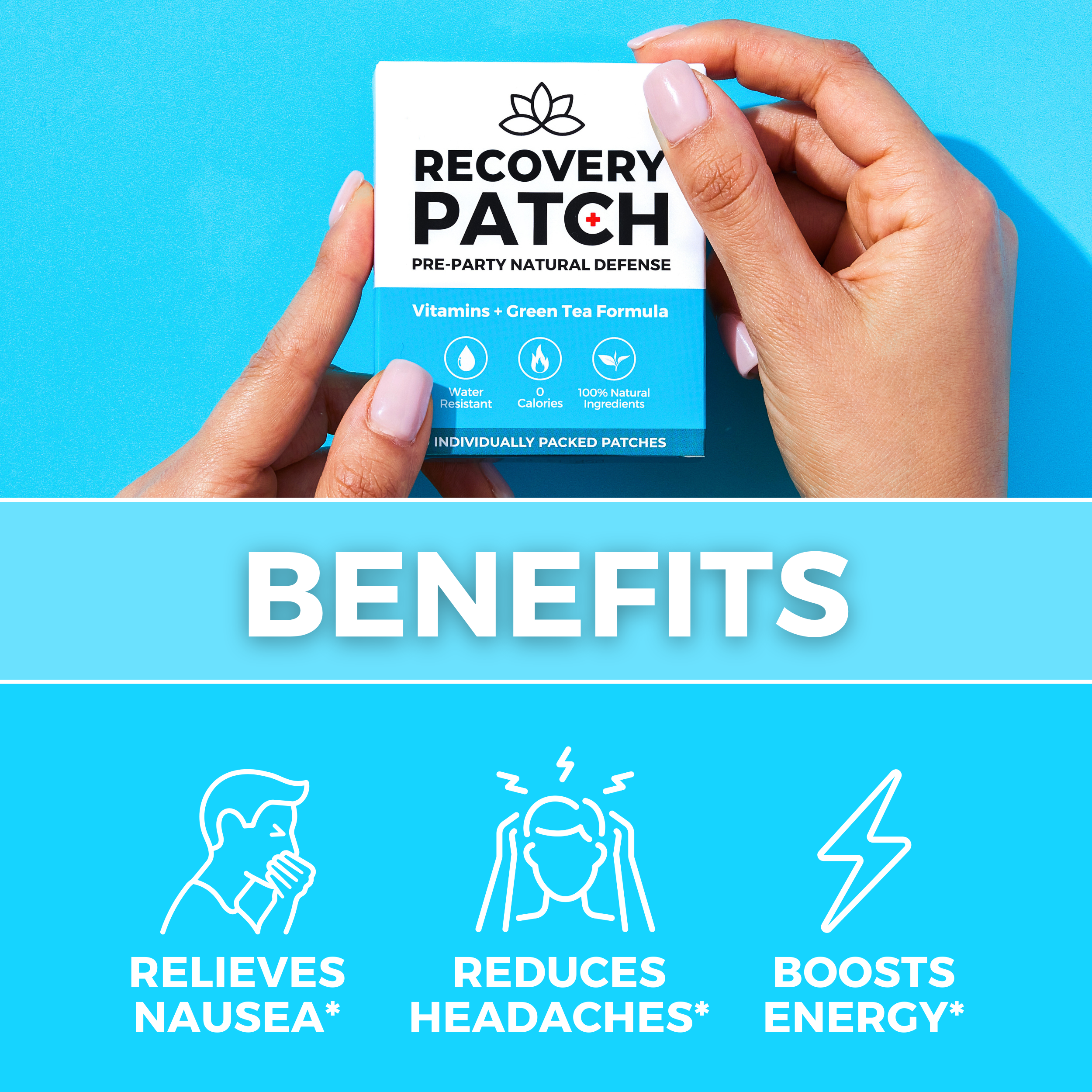 Hangover Patch-Waterproof Pads for After Party Recovery- Party