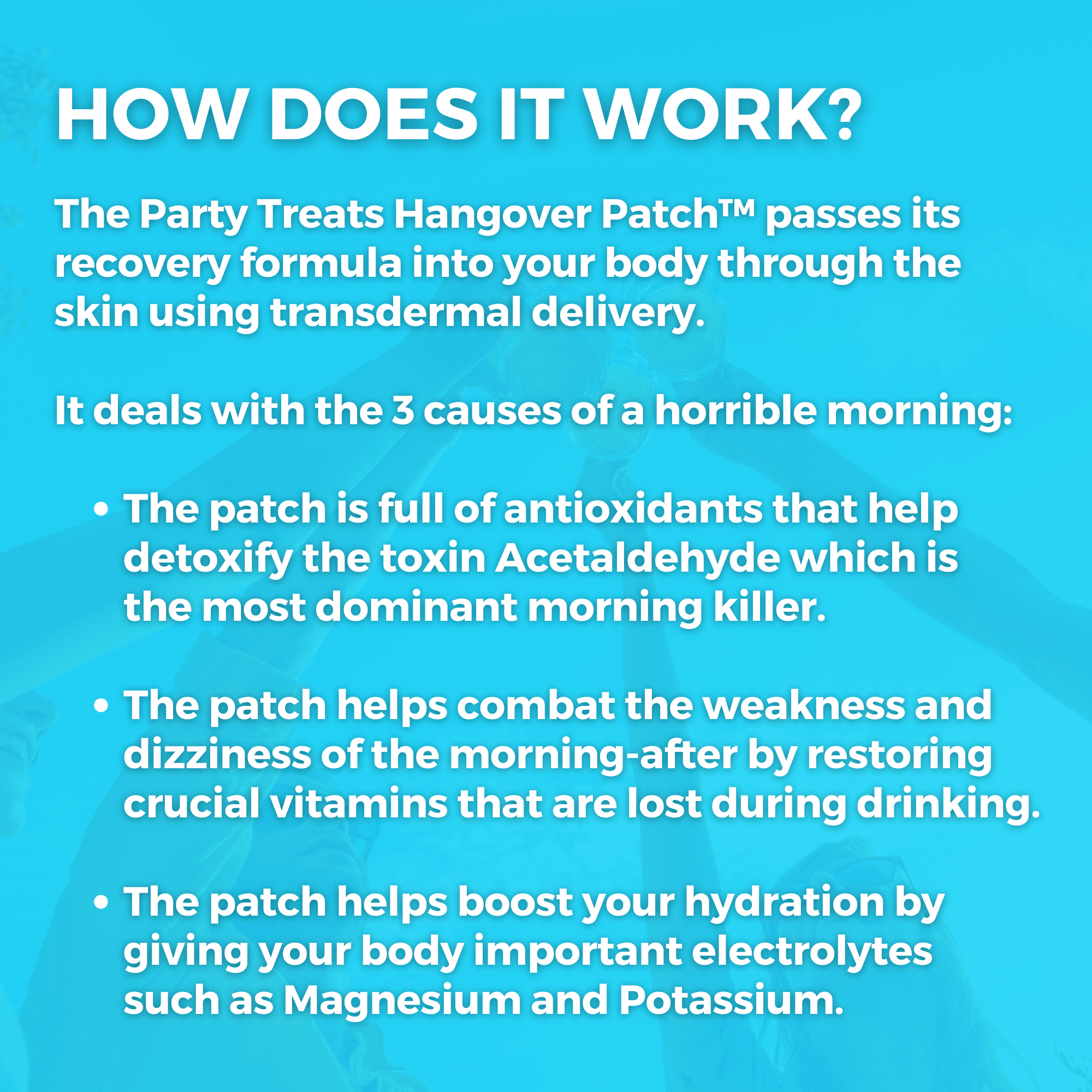 The Best Hangover Patch  Party Longer + Recover Faster